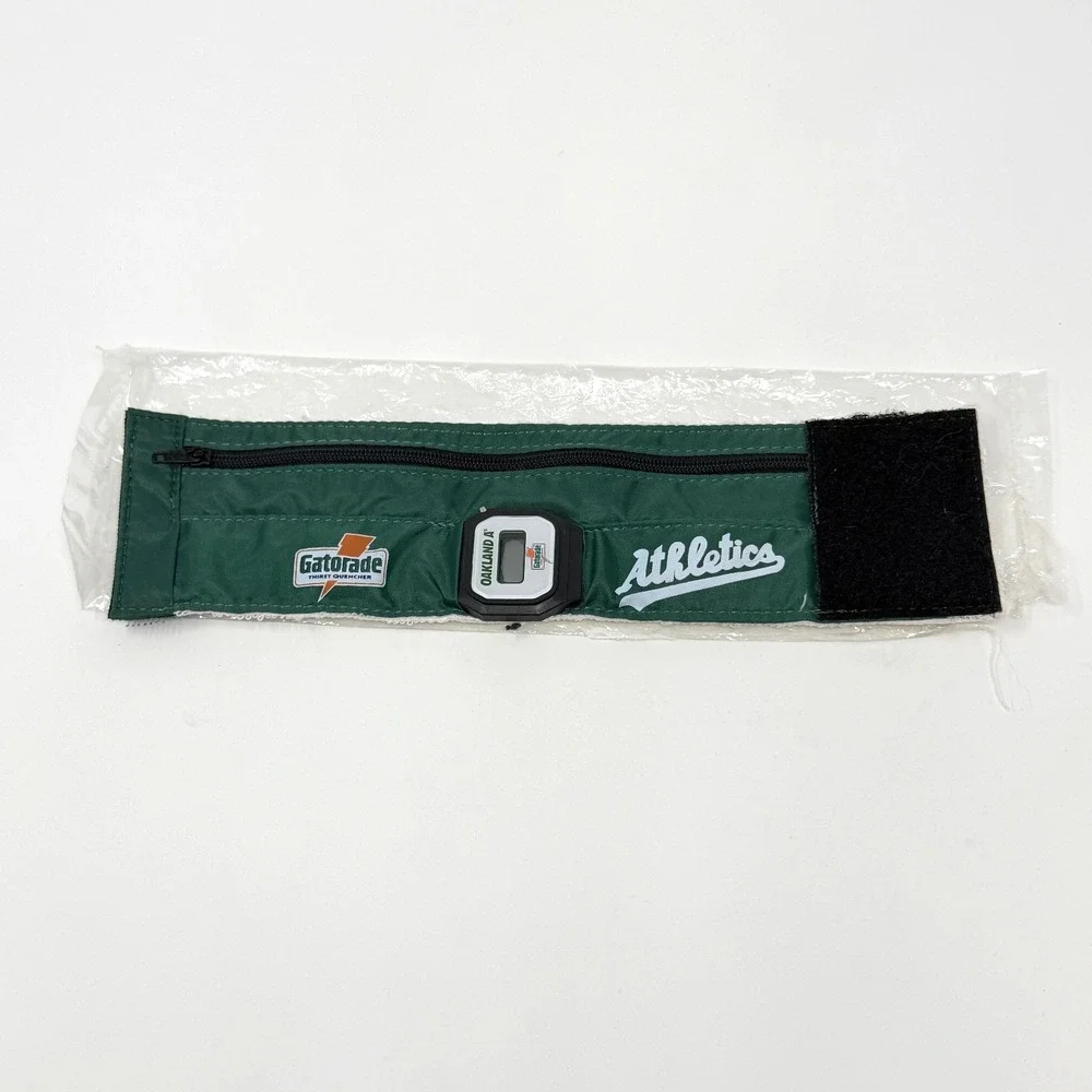 Oakland A's Gatorade Promo Digital Watch Hook-and-Loop Wristband Vintage
